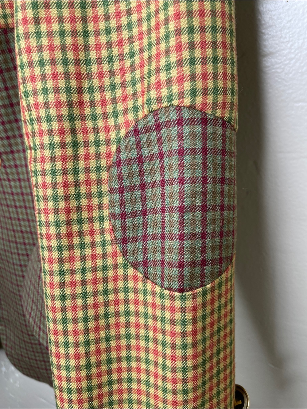 RARE 90’s MOSCHINO Cheap & Chic PUZZLE Blazer Italian Virgin Wool Plaid 8 - Picture 6 of 16